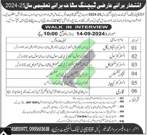 Education Empolyess Foundation Jobs 2024 Advertisement 